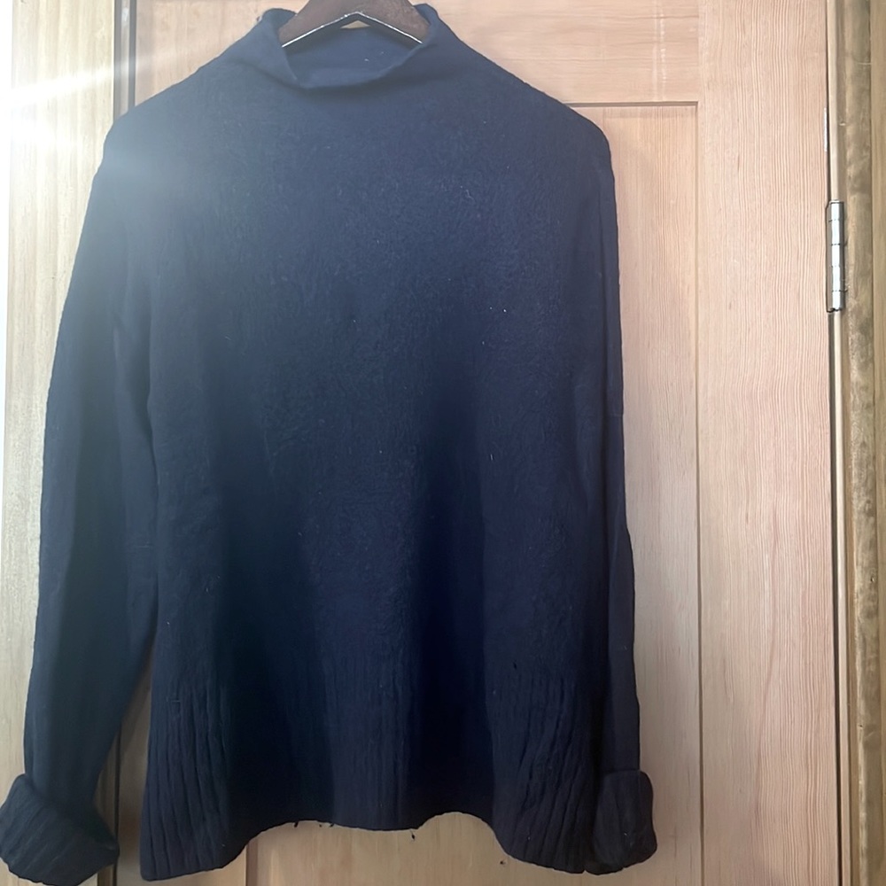 Madewell Mockneck Navy Turtleneck
